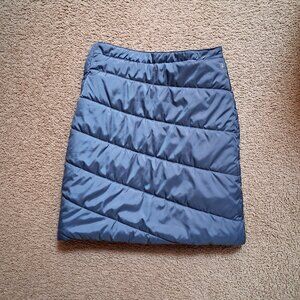 SWISS TECH Women's Quilted Slate Blue Puffer Skirt sz M